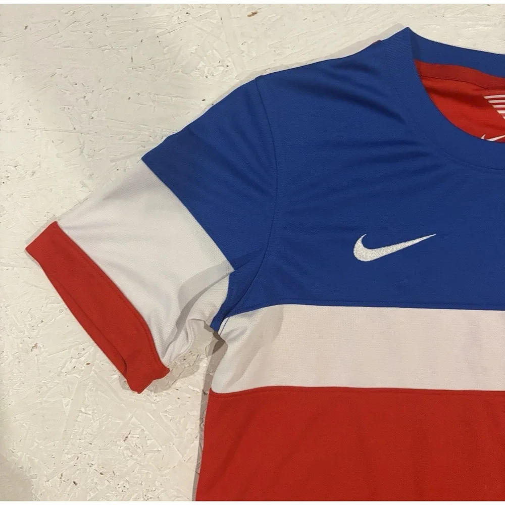 KIDS YOUTH XL Authentic Nike USMNT BOMB POP 2014 Soccer Jersey USA 578020-657
